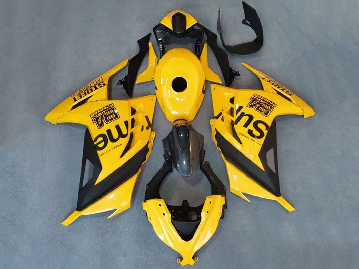2013-2024 Yellow Black Supreme Kawasaki Ninja 300 EX300R Fairing Kit