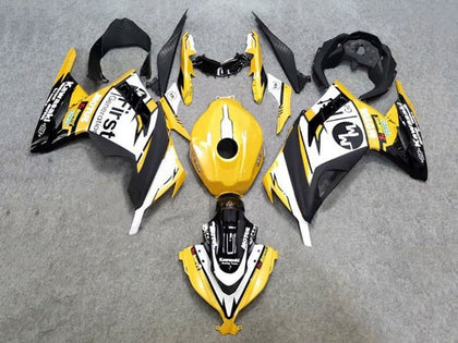 2013-2024 Kawasaki Ninja-300 Yellow White Black EX300R Fairing Kit