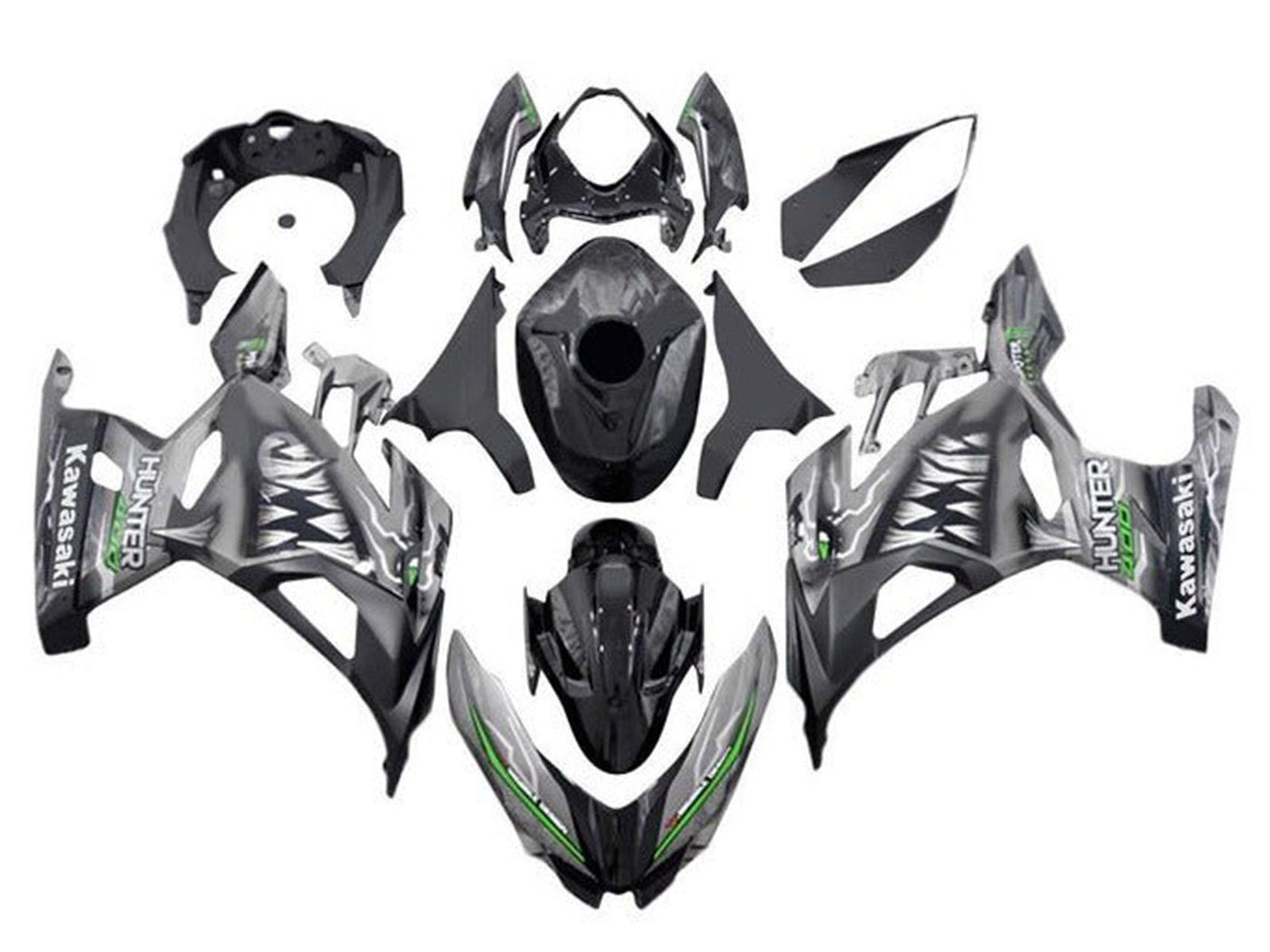 2018-2024 Grey Shark Kawasaki Ninja 400 EX400 Fairing Kit