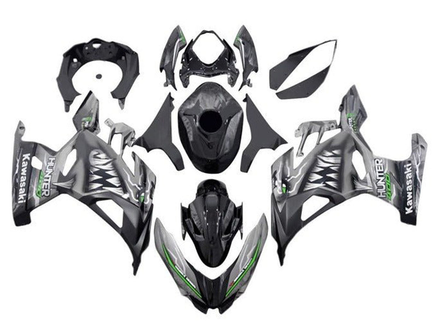 2018-2024 Grey Shark Kawasaki Ninja 400 EX400 Fairing Kit