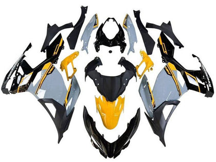 2018-2024 Kawasaki Ninja-400 Gray Yellow Black EX400 Fairing Kit