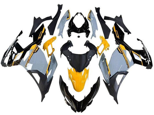 2018-2024 Grey Yellow Black Kawasaki Ninja 400 EX400 Fairing Kit