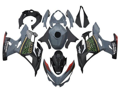 2018-2024 Kawasaki Ninja-400 Gray Black Green Gold EX400 Fairing Kit