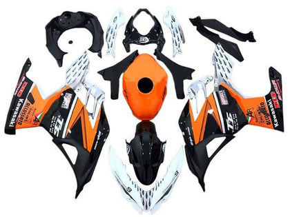 2018-2024 Kawasaki Ninja-400 Orange Black White EX400 Fairing Kit