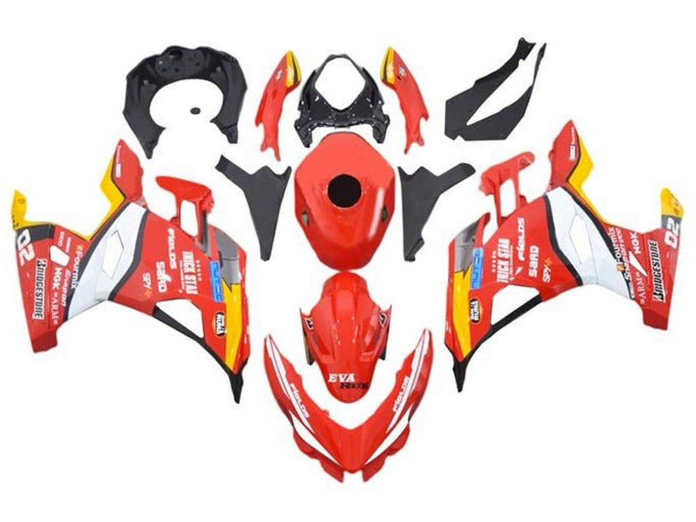 2018-2024 Red Trick Star Kawasaki Ninja 400 EX400 Fairing Kit