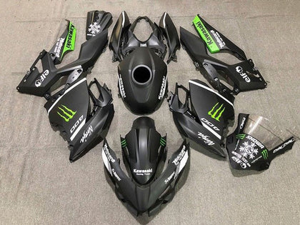 2018-2024 Kawasaki Ninja-400 Matte Black White Green Monster EX400 Fairing Kit