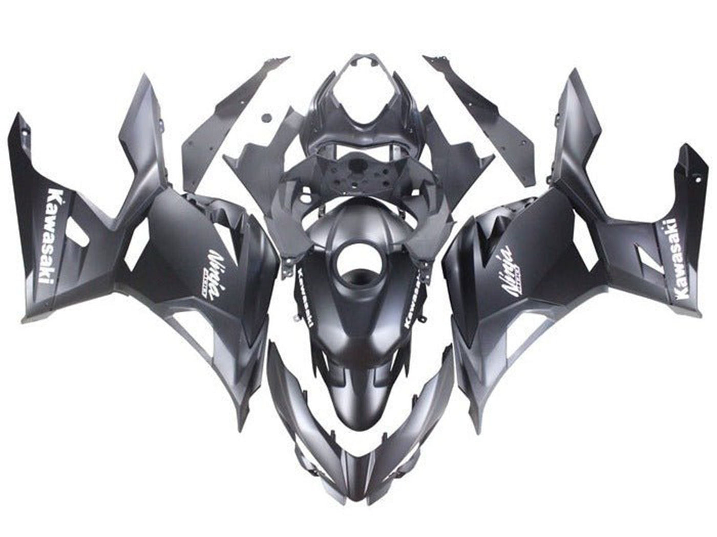 2018-2024 Matte Black Kawasaki Ninja 400 EX400 Fairing Kit
