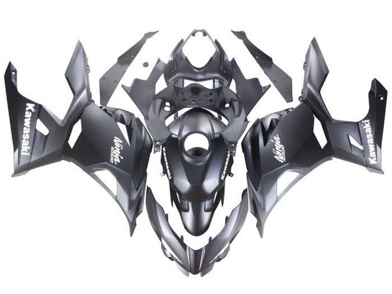 Purchase 2018-2024 Matte Black White Decals Kawasaki Ninja 400 Motorcycle Fairings UK