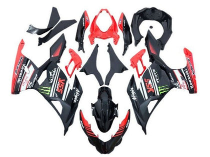 2018-2024 Kawasaki Ninja-400 Black Red White Stripe EX400 Fairing Kit