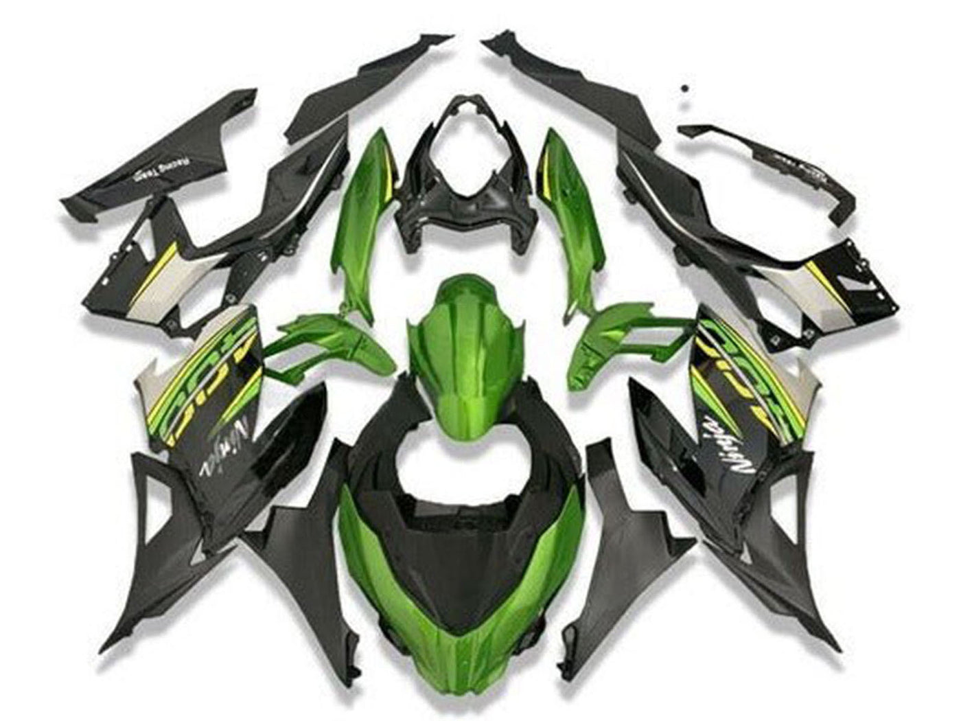 2018-2024 Green Black Yellow Grey Kawasaki Ninja 400 EX400 Fairing Kit