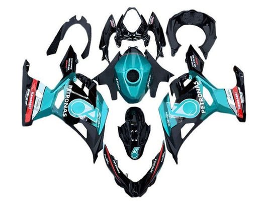 2018-2024 Black Blue Petronas Kawasaki Ninja 400 EX400 Fairing Kit