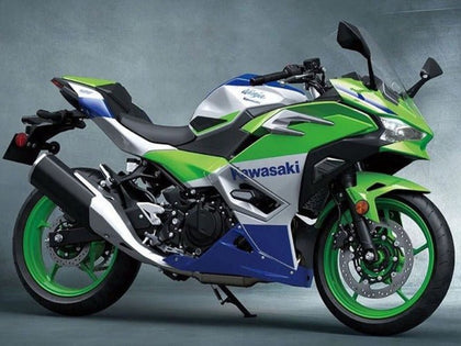 2024-2025 Kawasaki Ninja-500 Green White Blue EX500R Fairing Kit