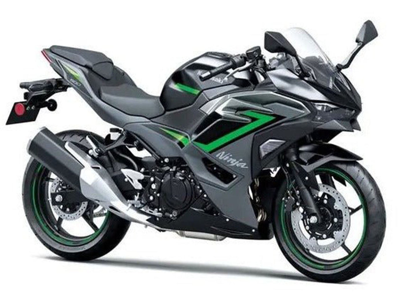 2024-2025 Black Grey Green Kawasaki Ninja 500 EX500R Fairing Kit