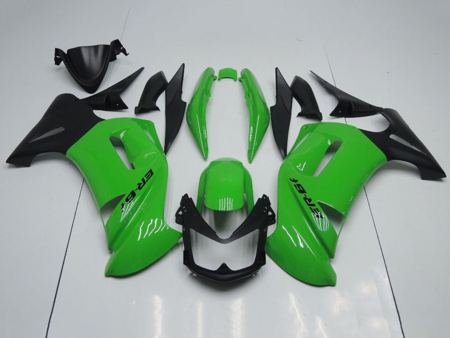 2006-2008 Green Black Kawasaki Ninja 650 EX650 Fairing Kit