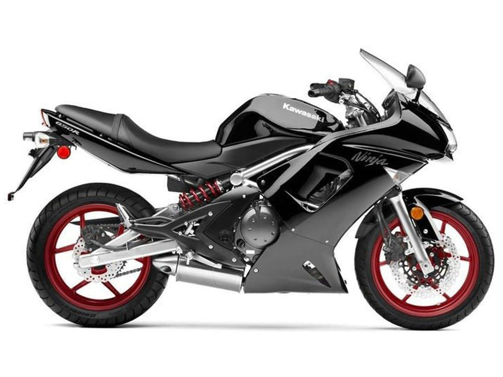 2006-2008 Glossy Black Kawasaki Ninja 650 EX650 Fairing Kit