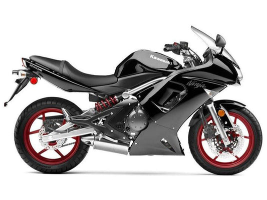2006-2008 Glossy Black Kawasaki Ninja 650 EX650 Fairing Kit