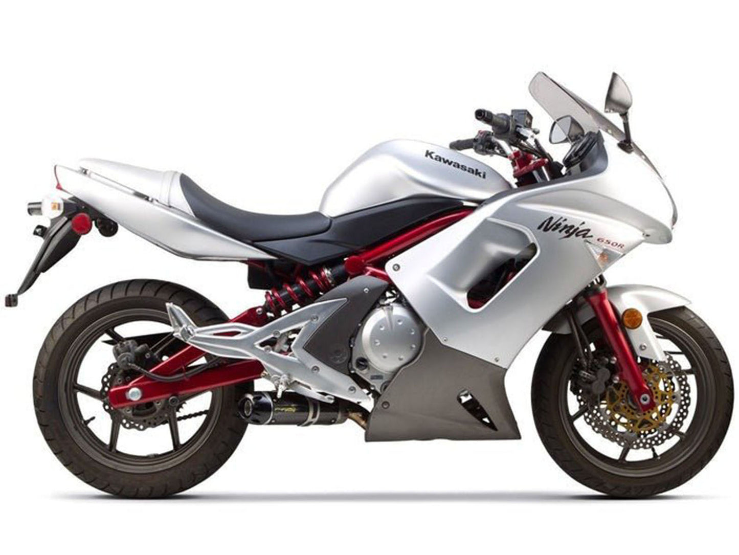 2006-2008 Silver Black Red Kawasaki Ninja 650 EX650 Fairing Kit