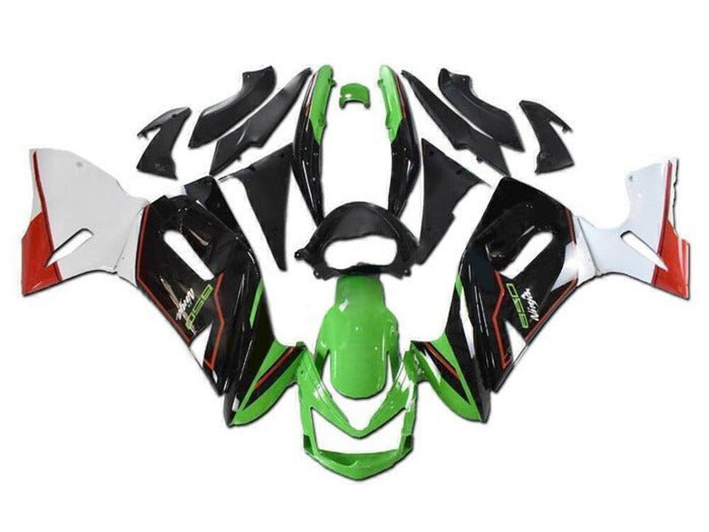 2006-2008 Green Black White Red Kawasaki Ninja 650 EX650 Fairing Kit