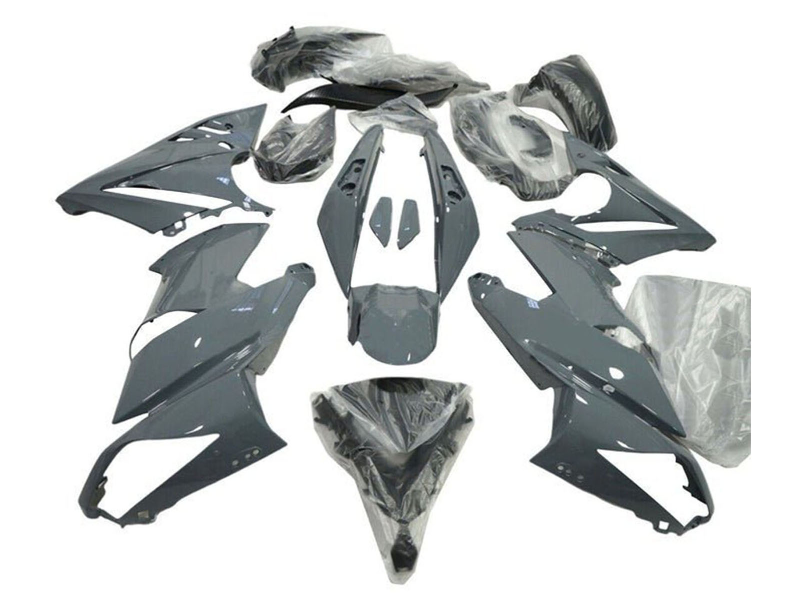 2009-2011 Nardo Grey Kawasaki Ninja 650 EX650 Fairing Kit