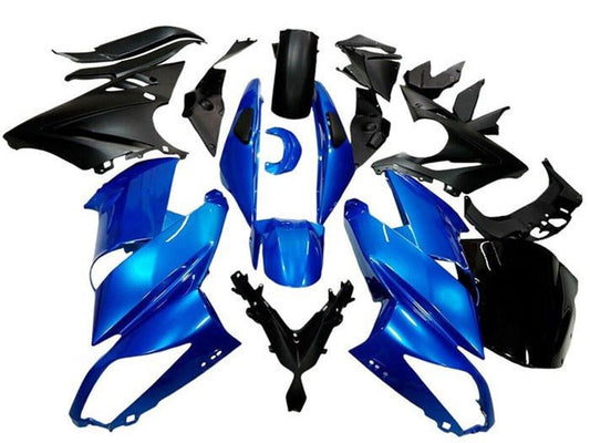 2009-2011 Blue Matte Black Kawasaki Ninja 650 EX650 Fairing Kit
