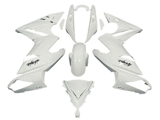 2009-2011 White Kawasaki Ninja 650 EX650 Fairing Kit
