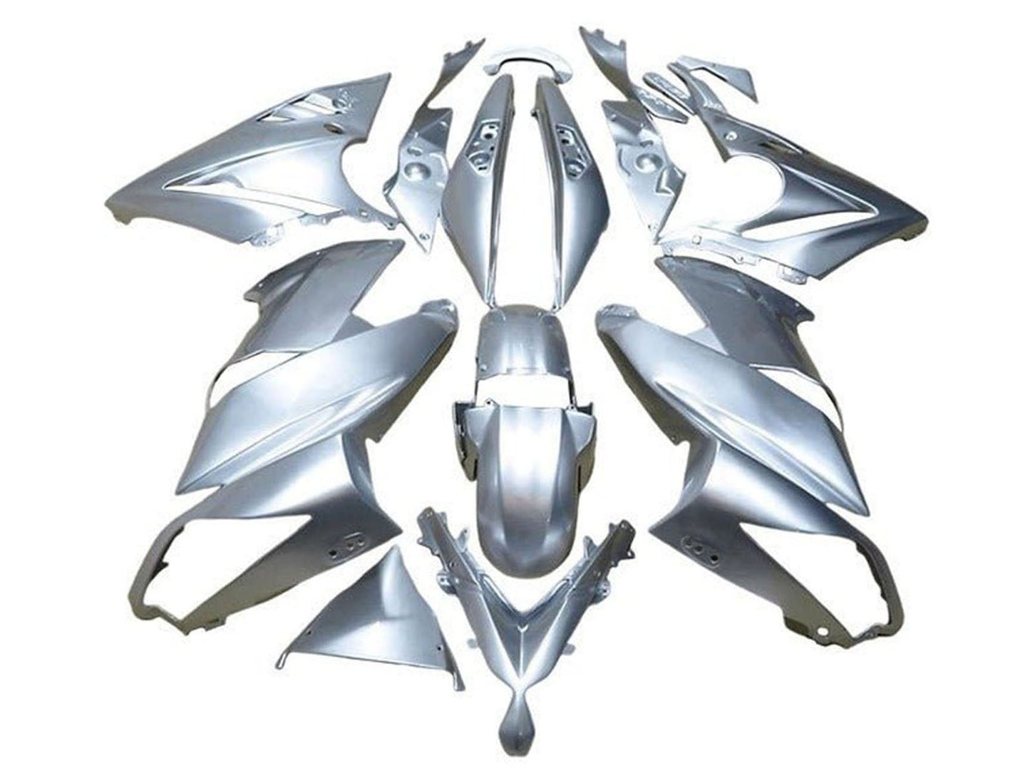 2009-2011 Silver Kawasaki Ninja 650 EX650 Fairing Kit