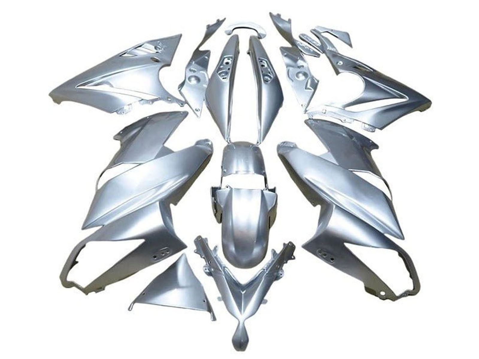 2009-2011 Silver Kawasaki Ninja 650 EX650 Fairing Kit