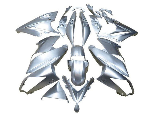 2009-2011 Silver Kawasaki Ninja 650 EX650 Fairing Kit