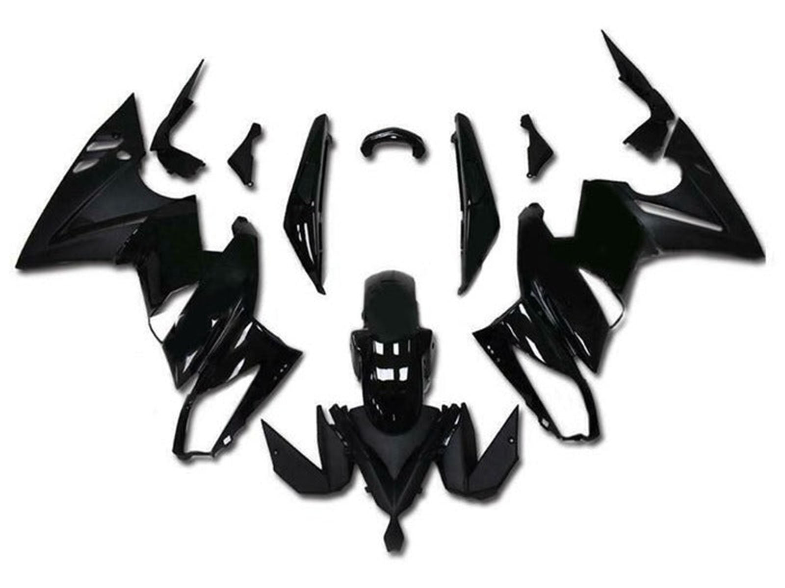 2009-2011 Black Matte Black Kawasaki Ninja 650 EX650 Fairing Kit