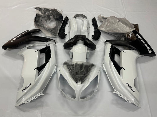 2012-2016 White Matte Black Kawasaki Ninja 650 EX650 Fairing Kit