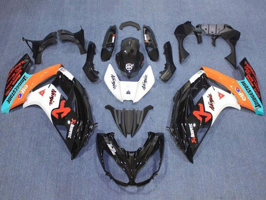 2012-2016 Black White Orange Blue Kawasaki Ninja 650 EX650 Fairing Kit
