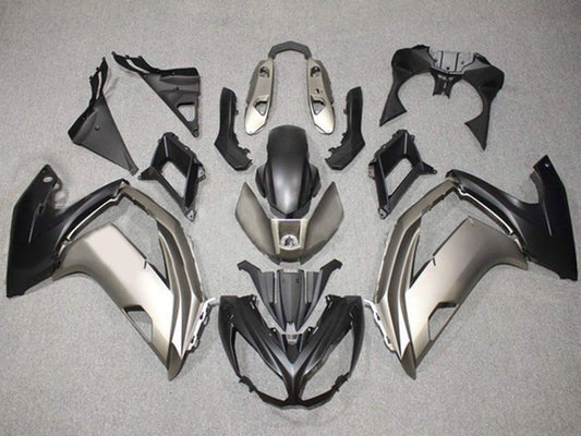 2012-2016 Dark Silver Matte Black Kawasaki Ninja 650 EX650 Fairing Kit