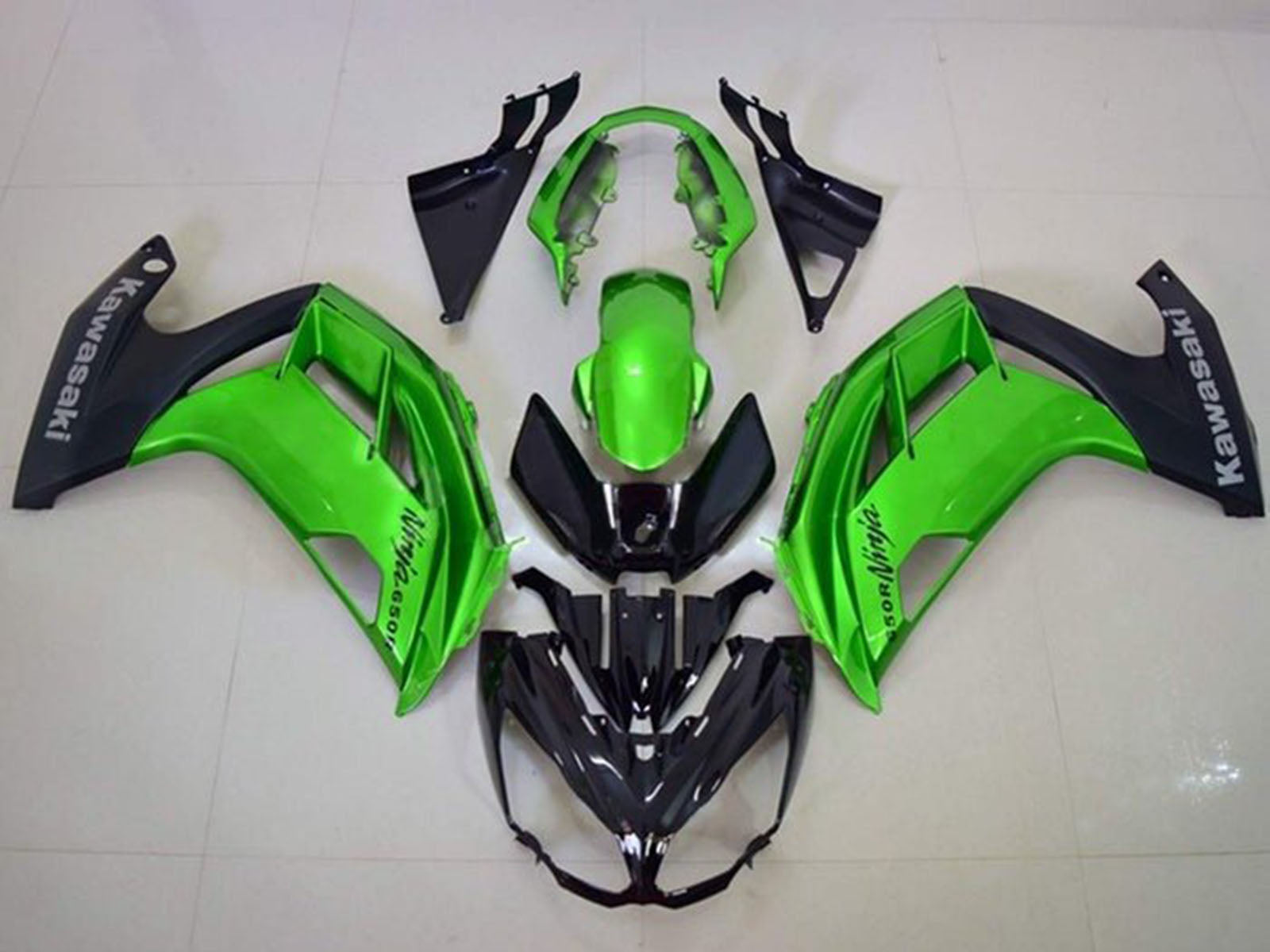 2012-2016 Black Green Kawasaki Ninja 650 EX650 Fairing Kit
