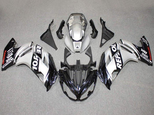 2012-2016 Silver Black Repsol Kawasaki Ninja 650 EX650 Fairing Kit