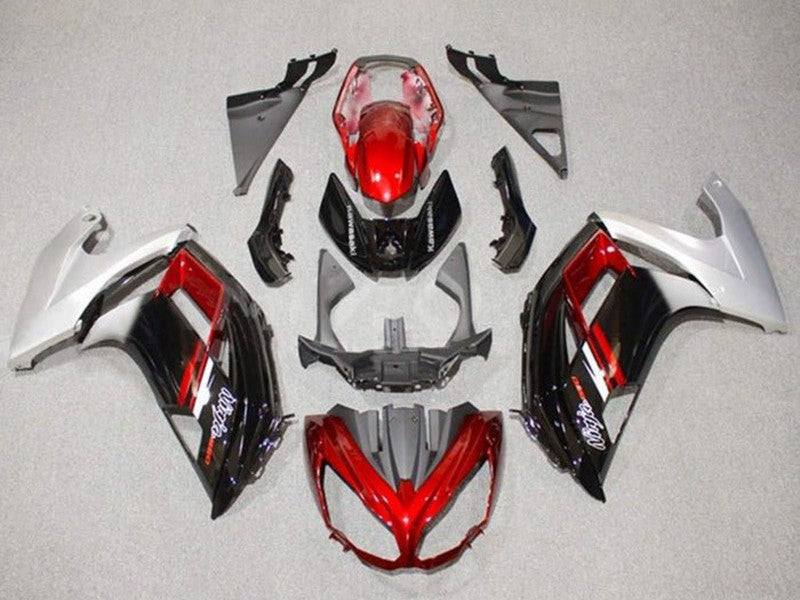 Purchase 2012-2016 Silver Red Glossy Black Kawasaki Ninja 650 EX650 Motorcycle Fairings UK