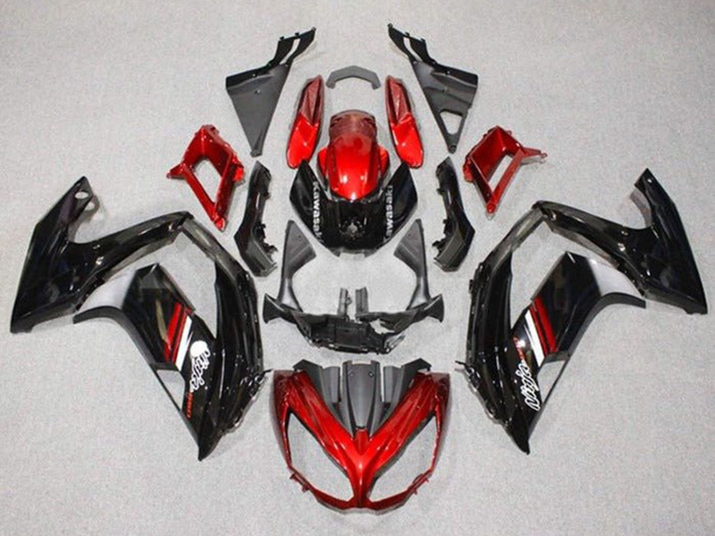 2012-2016 Black Dark Red Ninja 650 EX650 Fairing Kit