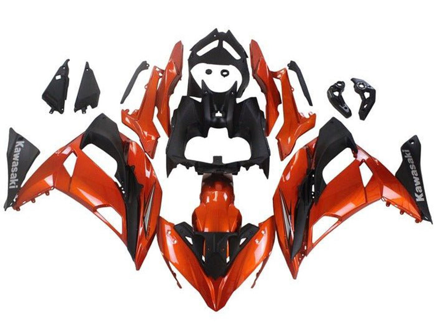 2017-2019 Orange Black Grey Ninja 650 EX650 Fairing Kit