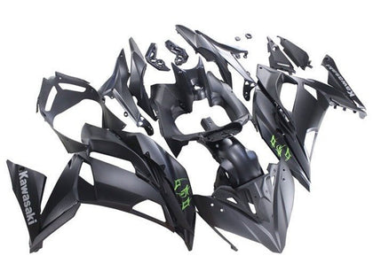 2017-2019 Kawasaki Ninja-650 Matte Black Green Gray EX650 Fairing Kit