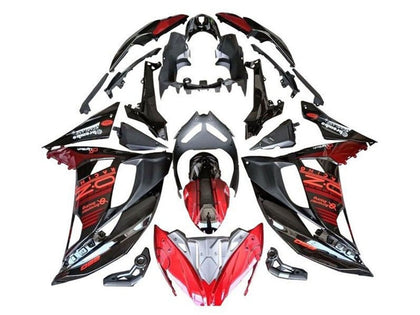 2017-2019 Kawasaki Ninja-650 Red Black Silver EX650 Fairing Kit