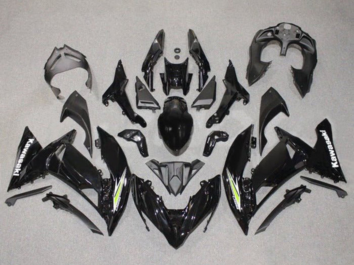 2017-2019 Black White Green Ninja 650 EX650 Fairing Kit