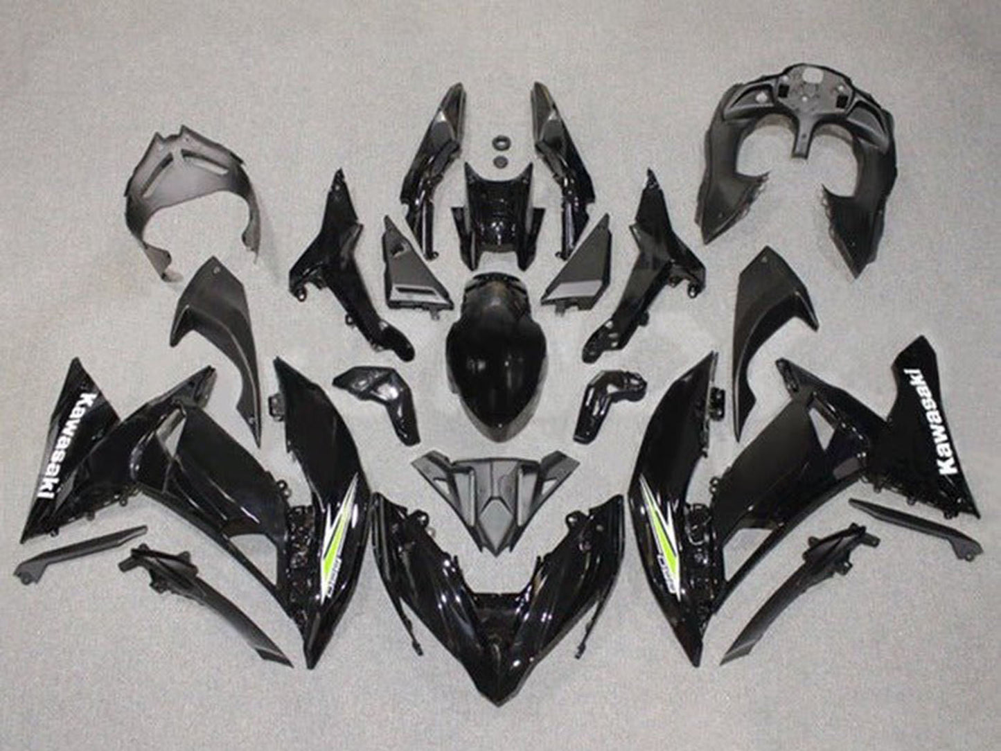 2017-2019 Black White Green Ninja 650 EX650 Fairing Kit