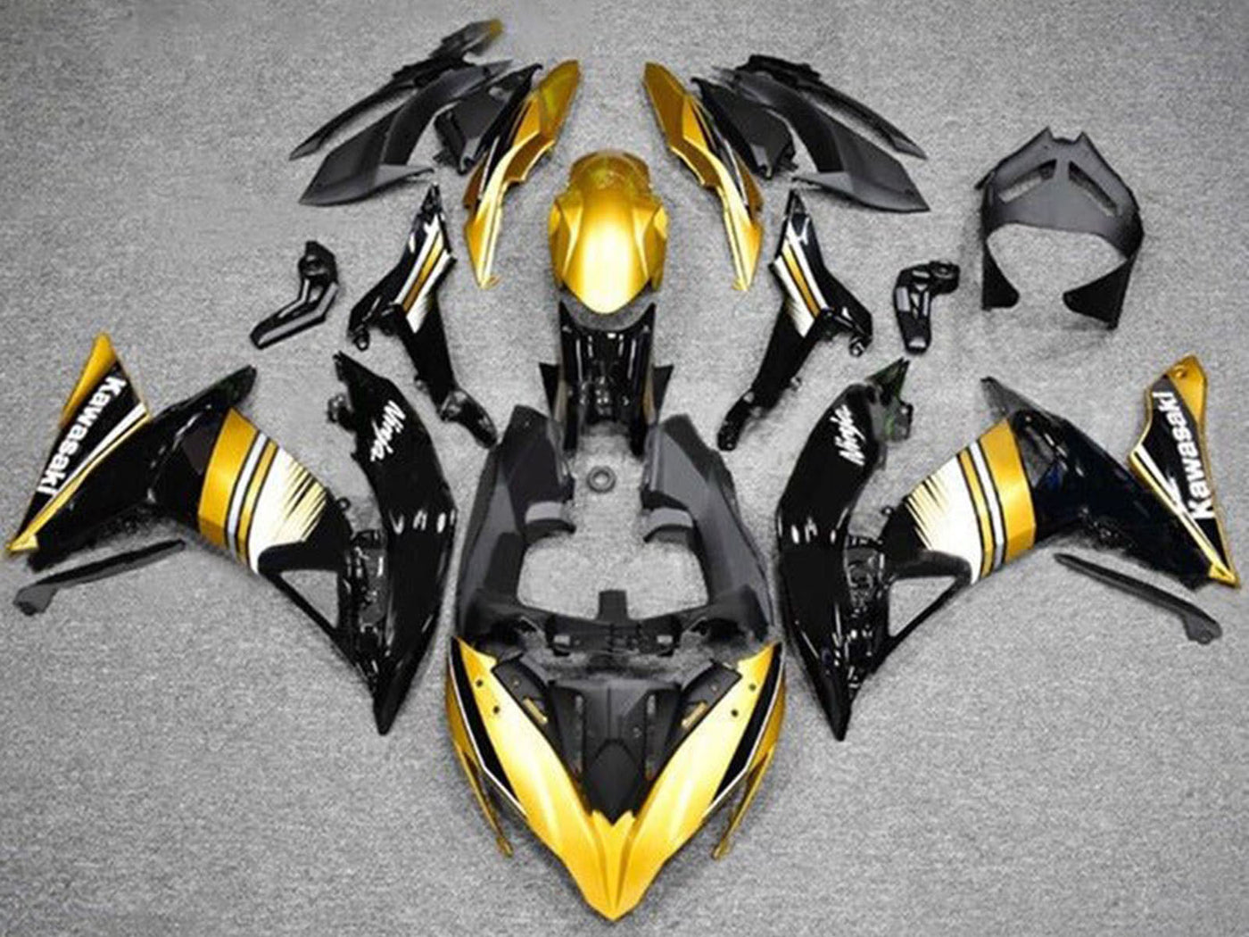 2017-2019 Gold Black White Ninja 650 EX650 Fairing Kit