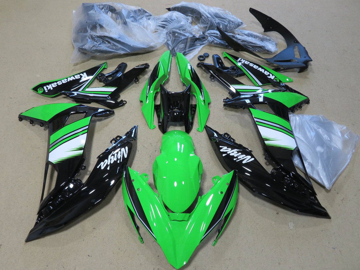 2017-2019 Green Black White Ninja 650 EX650 Fairing Kit
