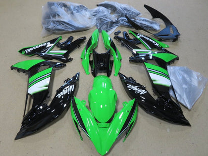 2017-2019 Kawasaki Ninja-650 Green Black White EX650 Fairing Kit