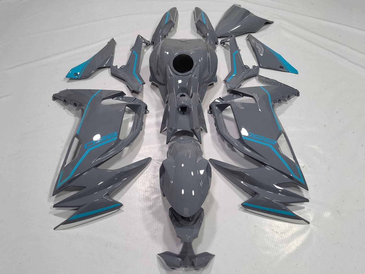 2020-2024 Grey Blue Ninja 650 EX650 Fairing Kit