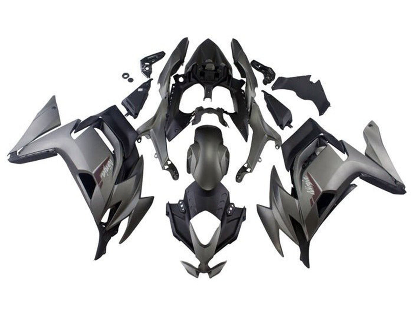 2020-2024 Matte Grey Matte Black Ninja 650 EX650 Fairing Kit