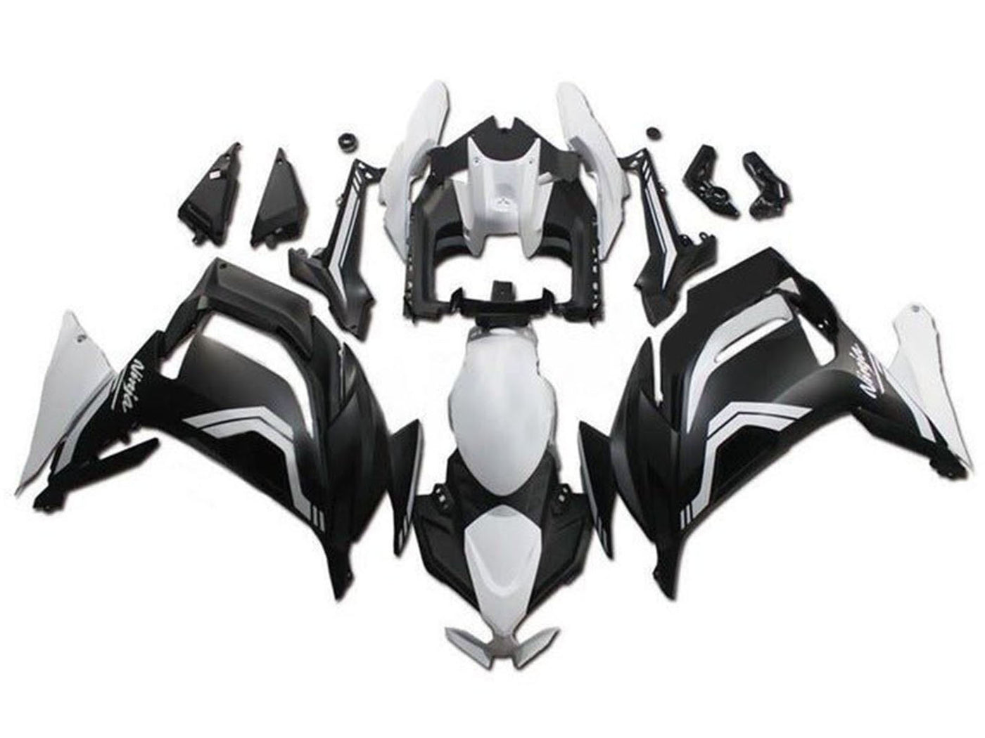 2020-2024 Matte Black Matte White Ninja 650 EX650 Fairing Kit
