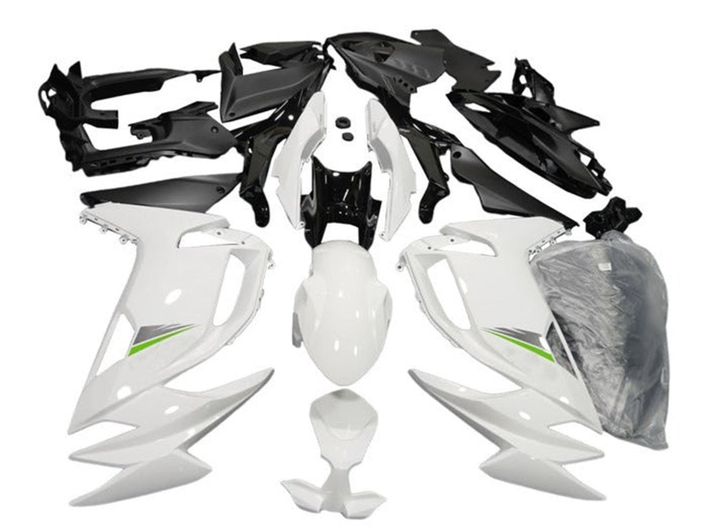 2020-2024 White Ninja 650 EX650 Fairing Kit