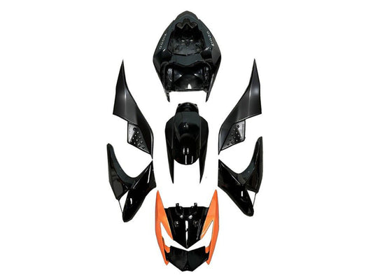 2007-2009 Black Orange Kawasaki Z1000 Fairing Kit