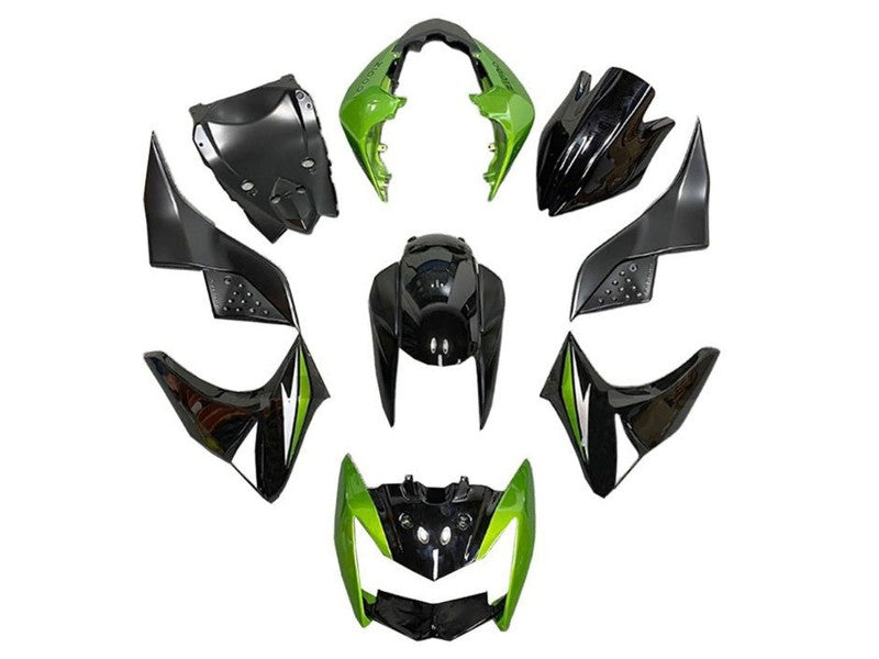 Purchase 2007-2009 Green Glossy Black Silver Kawasaki Z1000 Motorcycle Fairings UK